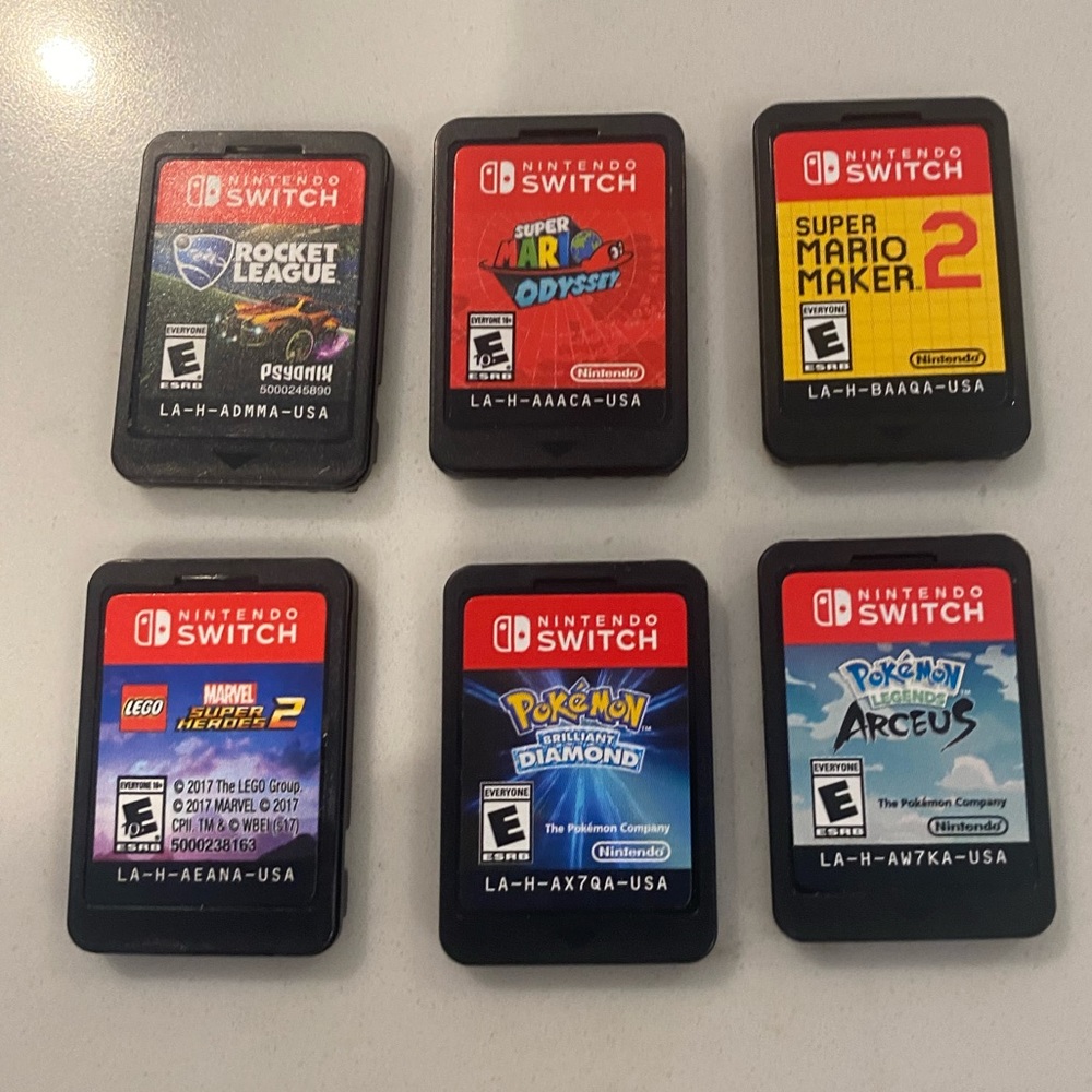 6 Nintendo Switch games - bundle
